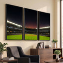 Yankee Stadium Night Game Triple Canvas, Yankee Stadium