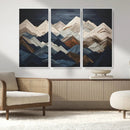 Mountain Wall Art – Modern Geometric Landscape Canvas Print,