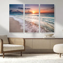 Sunset Beach Wall Art – Soothing Coastal Landscape, Ready to by MyGreatCanvas | Canvas Wall Art Prints | Photo Prints & Wall Decor