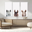 Horse Wall Art - Minimalist Horse Triptych Wall Art – Modern by MyGreatCanvas | Canvas Wall Art Prints | Photo Prints & Wall Decor