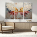 Golden Angel Wings Wall Art Canvas Print – Stunning Abstract by MyGreatCanvas | Canvas Wall Art Prints | Photo Prints & Wall Decor