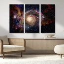 Nebula and Galaxies in Space Wall Art Canvas Print, Spiral