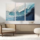 Ocean Wave Canvas Wall Art Print – Coastal Living Room Large