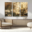 Zen Buddha Wall Art Canvas Print | Peaceful Meditation Decor