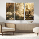 Zen Buddha Wall Art Canvas Print | Peaceful Meditation Decor