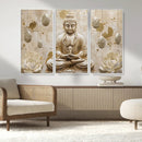 Serene Buddha Wall Art | Yoga Room Decor and Meditation Wall