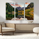 Maroon Bells Wall Art - Scenic Canvas Print of Maroon Bells