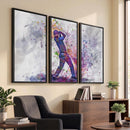 Watercolor Golf Swing Wall Art Canvas Print | Vibrant