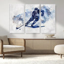 Hockey Player Wall Art Canvas Print - Sports-Inspired
