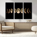 Phases of the Moon Wall Art | Canvas Print for Modern Wall by MyGreatCanvas | Canvas Wall Art Prints | Photo Prints & Wall Decor