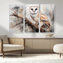 Barn Owl Wall Art | Watercolor Barn Owl Canvas Print | by MyGreatCanvas | Canvas Wall Art Prints | Photo Prints & Wall Decor