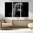 Bear Canvas Print | Wildlife Wall Art for Cabin Decor |