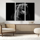 Bear Canvas Print | Wildlife Wall Art for Cabin Decor |