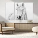 Majestic White Horse Wall Art | Ready to Hang and Framed |