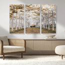 Forest Grove Wall Art | Serene Pathway Canvas Print | Ready