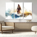 Watercolor Jesus Walking Wall Art Print, Jesus Water Canvas by MyGreatCanvas | Canvas Wall Art Prints | Photo Prints & Wall Decor