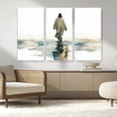 Watercolor Jesus Walking on Water Canvas Print, Christian by MyGreatCanvas | Canvas Wall Art Prints | Photo Prints & Wall Decor