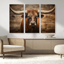 Longhorn Bull Wall Art | Canvas Print | Ready to Hang | by MyGreatCanvas | Canvas Wall Art Prints | Photo Prints & Wall Decor