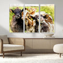 Curious Cows Farmhouse Wall Art | Ready to Hang and Framed by MyGreatCanvas | Canvas Wall Art Prints | Photo Prints & Wall Decor
