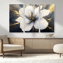 White Flower Wall Art Canvas Print | Ready to Hang |