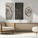 Minimalist Tree Rings Wall Art | Modern Abstract Canvas