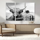Scottish Highland Cow Wall Art | Rustic Farmhouse Décor | by MyGreatCanvas | Canvas Wall Art Prints | Photo Prints & Wall Decor