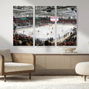Lausanne Arena Ice Hockey Stadium Wall Art Canvas Print,