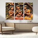 Indian Woman Statue Wall Art Canvas Print