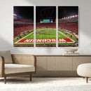 Wisconsin Badgers Football Team Print Canvas- Madison Camp