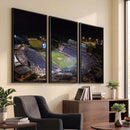 Duke University Blue Devils Football Print Canvas - Durham