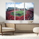 Cincinnati Bearcats Football Team Print - Nippert Stadium Wall Art Canvas Print