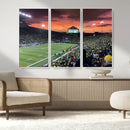 Eugene Autzen Stadium Canvas Wall Art Print – Sunset Over