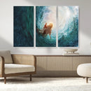 Powerful Jesus Canvas Print - Hand of Salvation,