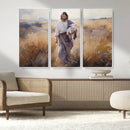 Jesus the Good Shepherd Wall Art Canvas Print - Lost Lamb