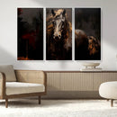 Abstract Black Horse Canvas Print for Farmhouse Wall Art | by MyGreatCanvas | Canvas Wall Art Prints | Photo Prints & Wall Decor
