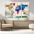 World Map Canvas Print – Framed Travel Map Wall Art for by MyGreatCanvas | Canvas Wall Art Prints | Photo Prints & Wall Decor