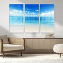 Beach Scene Canvas Wall Art Print – Tranquil Ocean Horizon by MyGreatCanvas | Canvas Wall Art Prints | Photo Prints & Wall Decor
