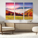 Autumn Mountain Foggy Landscape Wall Art Canvas Print | by MyGreatCanvas | Canvas Wall Art Prints | Photo Prints & Wall Decor