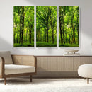 Lush Green Forest Canvas Print | 3-Panel Forest Wall Art | by MyGreatCanvas | Canvas Wall Art Prints | Photo Prints & Wall Decor