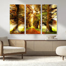 Sunshine in Forest and Trees Wall Art Canvas Print by MyGreatCanvas | Canvas Wall Art Prints | Photo Prints & Wall Decor