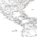 Framed World Map Canvas – Custom Push Pin Travel Tracker –
