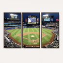 Citi Field Wall Art Print | 3-Panel New York Mets Baseball