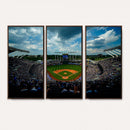 3-Panel Kauffman Stadium Wall Art Print | Large Kansas City