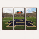 Football Stadium Wall Art – Framed Sports Field Canvas