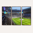 Tottenham Hotspur Stadium Canvas Print, Match Day Triple