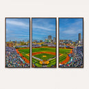 Wrigley Field Chicago Cubs Panoramic Canvas Print –