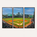 Wrigley Field Chicago Cubs Panoramic Canvas Print –