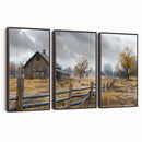 Rustic Autumn Farmhouse Wall Art Canvas Print – Serene
