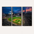Target Field Wall Art Canvas Print – Baseball Stadium Scene,