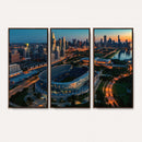 Chicago Bears Soldiers Field Wall Art Canvas Print – Framed
